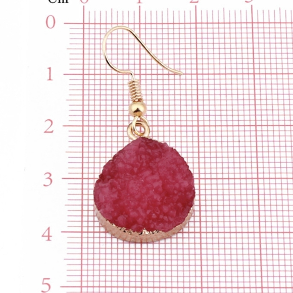 Faux Druzy Earrings - Picture 5 of 6